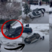 Car Skids on Ice in Turkiye, Violent Crash in Yesilyurt Shocks Onlookers