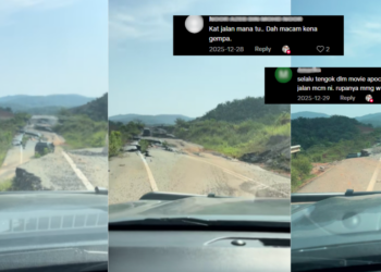 Road Still Carries Traffic Even Though it Looks Almost Impossible to Drive