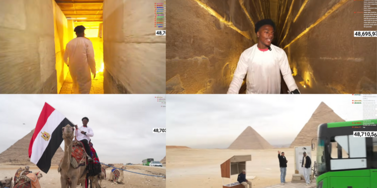 No One’s Done This Before: IShowSpeed Live Streams from Inside Egypt’s Pyramid