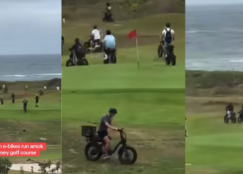 30 Teens Storm Sydney Golf Course on E-Bikes, Escape Before Police Arrive