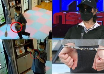 Thai Maid Arrested Live On TV After Allegedly Pouring Disinfectant Into Child’s Milk