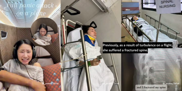 “I fractured my spine”— Singapore Influencer Clarifies Panic Attack Stems from Previous Extreme Turbulence Incident