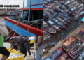 Emergency Situation at Jakarta Harbor After Thousands of Boats Pile Up