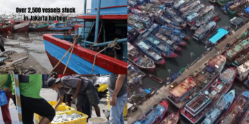 Emergency Situation at Jakarta Harbor After Thousands of Boats Pile Up