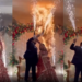 Wedding Entrance Becomes Horrifying as Cold Pyro Sparks Light Up Decorations in the Night of the Lavish Wedding.
