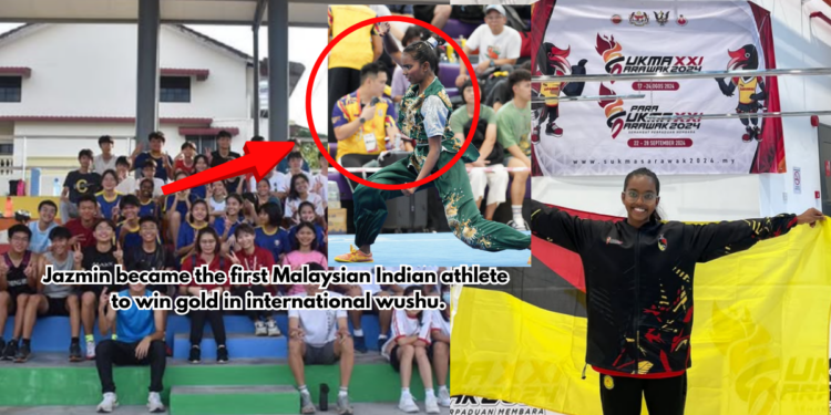 Malaysian Indian Young Athlete Overcomes the Barrier and wins the gold at the international wushu competition.