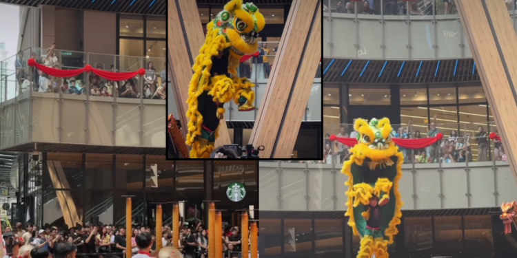 Lions Soar Above Poles in Malaysia’s High-Stakes Lion Dance Competition