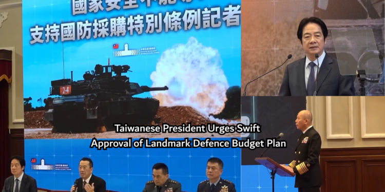 ‘National defence cannot wait’ – Taiwanese Pres says landmark budget to strengthen military capabilities shows ‘determination to defend’
