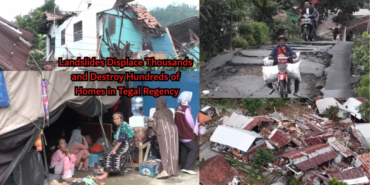 ‘It’s like a ghost village’ – Thousands displaced, hundreds of homes damaged as landslides wreak havoc across Indonesia’s Tegal Regency