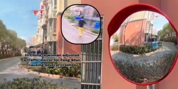 Woman Adjusts Mirror for Feng Shui, Leads to Traffic Accidents
