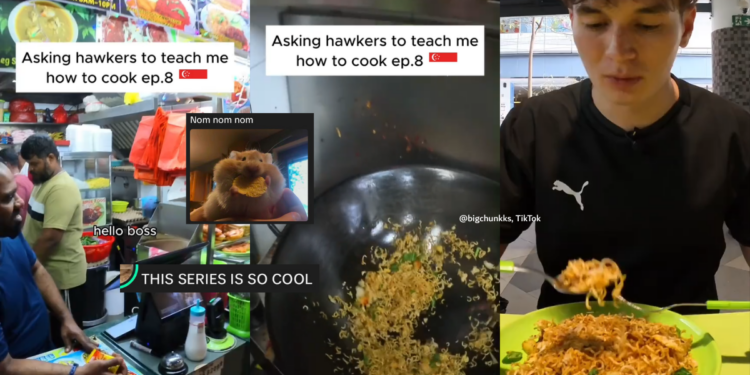 Singapore TikToker Learns How to Make Maggi Goreng From Tampines Hawker Stall