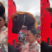 Giant Horsehead Hairstyle for CNY Amazes Festival Crowd