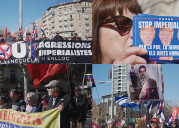 ‘You are not alone!’ – Hundreds march in Barcelona in support of Venezuela, Cuba amid US oil blockade, Maduro capture