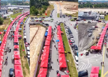 Family-Friendly Ramadan Bazaar: 1.4km Market With Tables, Prayer Rooms in Rawang