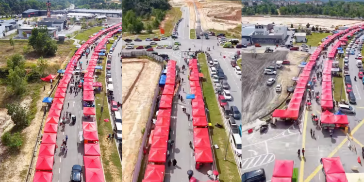 Family-Friendly Ramadan Bazaar: 1.4km Market With Tables, Prayer Rooms in Rawang