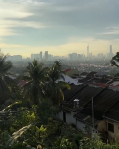 Kuala Lumpur skyline view from Ampang Hill