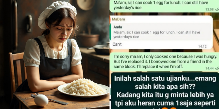 Singapore Maid Asked to Cook an Egg for Lunch—Employer Said “No”
