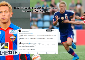 Keisuke Honda Loses US Advertising Deal After Supporting Iran in World Cup