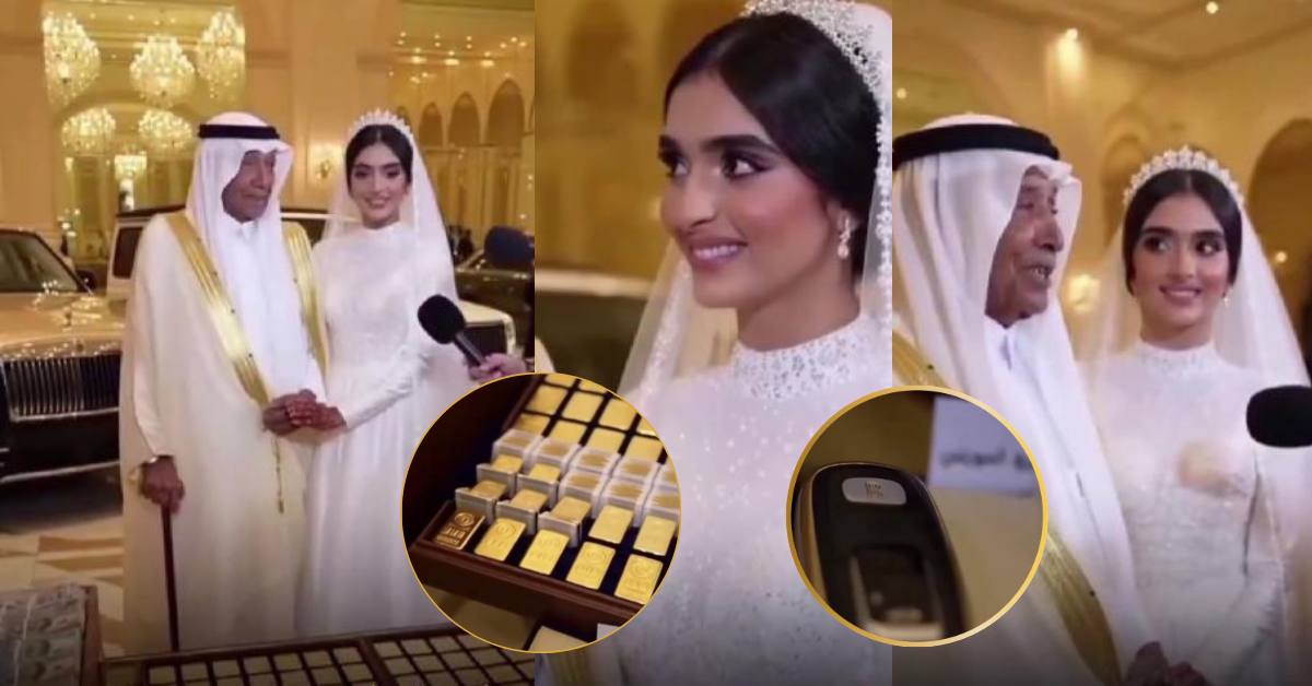 70 yr old Saudi Billionaire Gifts Rolls-Royce and 5 kg of Gold to Young Bride