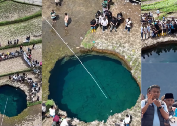 Viral Sinkhole Water in West Sumatra Found Unsafe After Residents Drank It