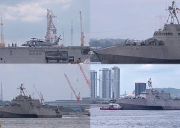 Military build-up – USS Tulsa combat ship seen in Singapore as US orders deployment of 2,500 marines to Middle East