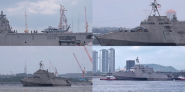 Military build-up – USS Tulsa combat ship seen in Singapore as US orders deployment of 2,500 marines to Middle East