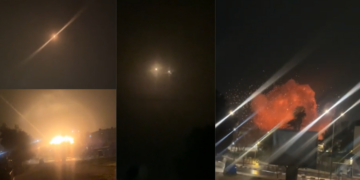 Hypersonic boom – Iranian missile strike on Dimona in Southern Israel caught on film