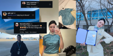 Stewardess Faces Negative ‘Plastic Face’ comments after Posting Farewell Resignation Photos