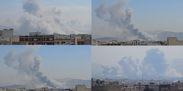 US-Iran tensions – Huge smoke plumes rise over Tehran as conflict continues in Middle East