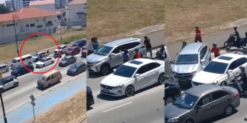 Five Men Smash Car Windows, Driver Flees and Causes Multiple Collisions Nearby