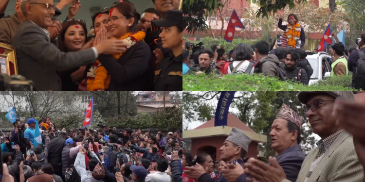 Voters celebrate as rapper-politician Balen Shah topples ousted Nepalese PM Oli in historic RSP landslide