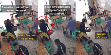 Kind Stranger Buys Meal for Elderly Vendor in Heartwarming Restaurant Moment