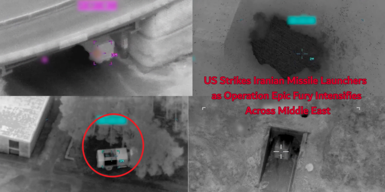 CENTCOM releases footage of US strikes on Iranian missile launchers as ‘Operation Epic Fury’ continues