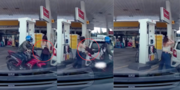 Chinese New Year Eve Robbery: Woman Dragged to Ground at Puchong Petrol Pump