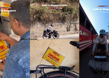 From Kerala To Singapore: Determined Duo Cycles Across Asia, Sharing Journey Online