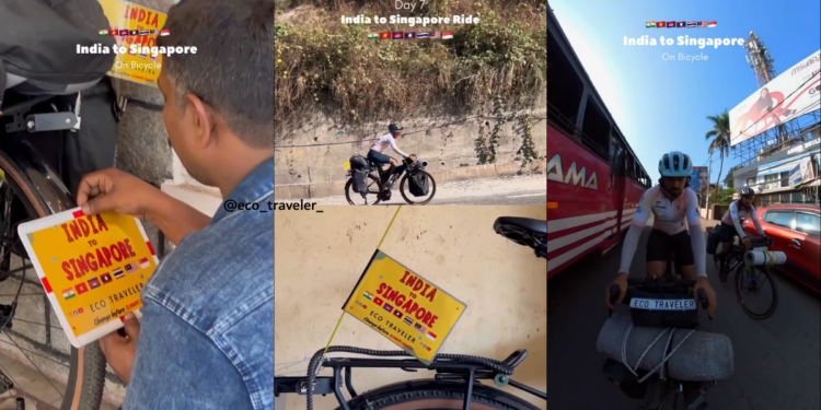 From Kerala To Singapore: Determined Duo Cycles Across Asia, Sharing Journey Online