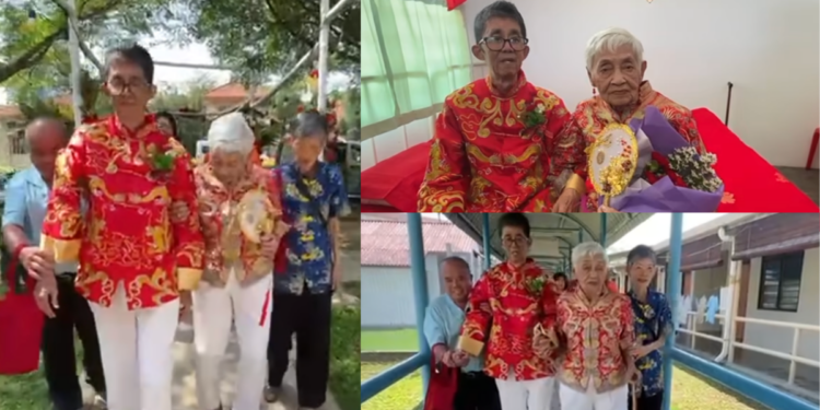 After Just Three Months of Dating, Elderly Couple Gets Married at Nursing Home