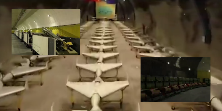 Iran Releases Footage of Underground Drone and Missile Tunnel Facility