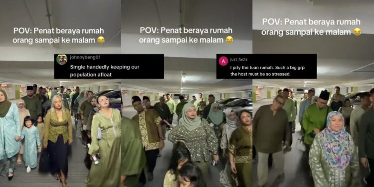 Three Generations Celebrating Raya in Singapore Late into the Night