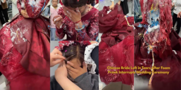 Chinese Bride Breaks Down After Viral Foam Wedding Prank Goes Wrong