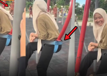 Bomba Rescues Adult Stuck in Playground Swing in Malaysia