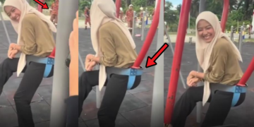 Bomba Rescues Adult Stuck in Playground Swing in Malaysia