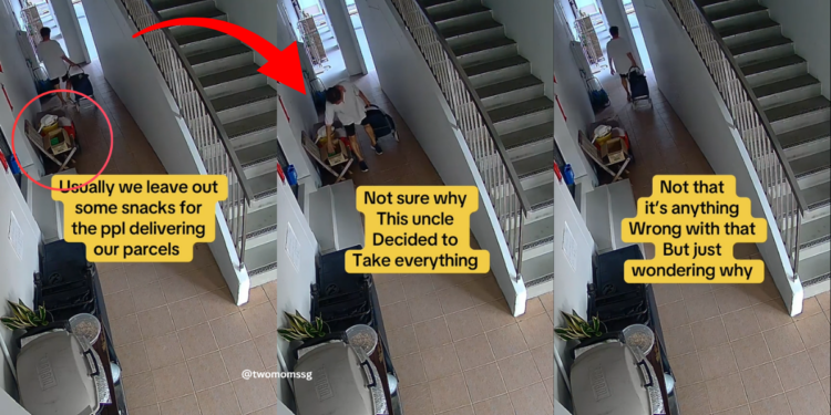 Snacks Station for Delivery Workers Emptied by Passerby, Video Goes Viral