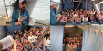 Tent Choir Brings Hope and Joy to Displaced Children in the Gaza Strip