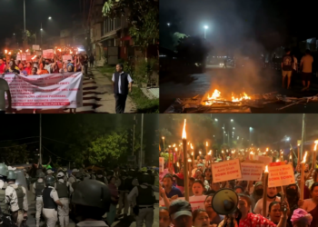 ‘We want our peace back’ – Clashes erupt as crowds demand justice after two children killed in Manipur bomb attack