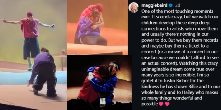 Justin Bieber Invites Billie Eilish Onstage at Coachella, Her Mother Shares Heartfelt Message