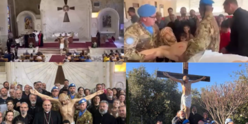 U.N. Interim Force in Lebanon (UNIFIL), Papal Ambassador deliver replacement Jesus Statue to southern Lebanon after IDF vandalism outrage