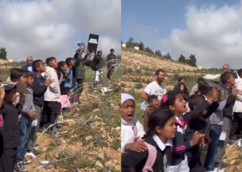 Barbed Wire vs Backpacks : West Bank Kids protest against denial of access to School