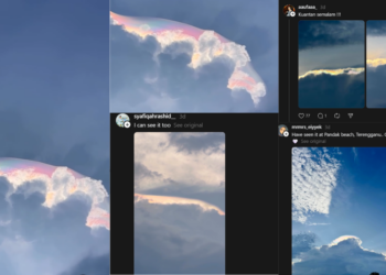 Rare Cloud Iridescence Lights Up Johor Sky in Malaysia, Stuns Residents