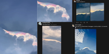 Rare Cloud Iridescence Lights Up Johor Sky in Malaysia, Stuns Residents